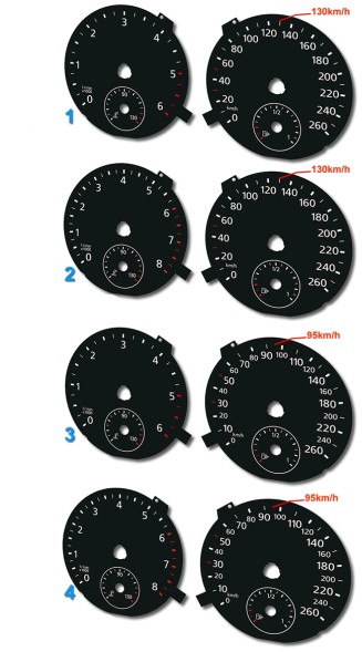 Moman 0089688087367 Одометр показує заміну VW Tiguan MPH на км/год