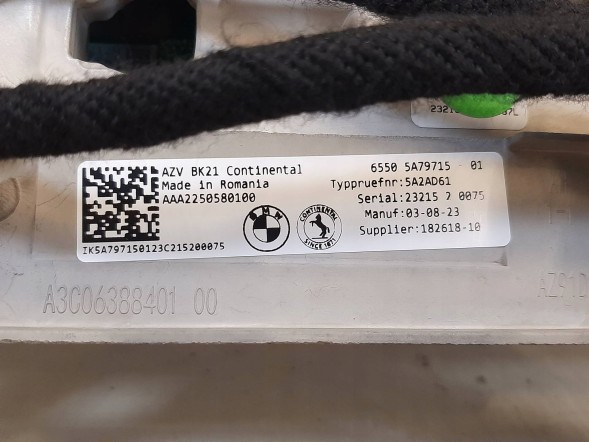 BMW OE KKDA BMW G05 G06 G07 LICZNIK MONITOR WYŚWIETLACZ EKRAN 5A6D1D8 BMW G05 G06 G07 ЛІЧИЛЬНИК МОНІТОР ДИСПЛЕЙ ЕКРАН 5A6D1D8