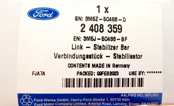 Ford OE РОЗ'ЄМ СТАБІЛІЗАТОРА FOCUS 04- 3M5J-5C486-BF ОРИГ.