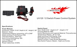 Китай UV120 Універсальна програмована панель перемикачів VOSWITCH - 12 перемикачів