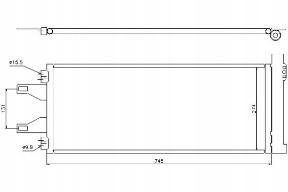 Nissens 86220487 NIS Nis94986 охолоджувач кондиціонера (з осушувачем) cit + помічник водія #33