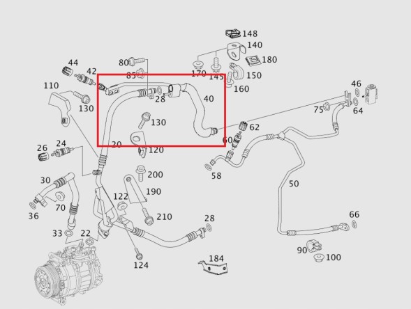 Китай ACNA6398303500 Шнур кондиціонування повітря MERCEDES VITO W639 А6398303500