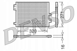 Denso DCN28002 Denso охолоджувач кондиціонера porsche dcn28002