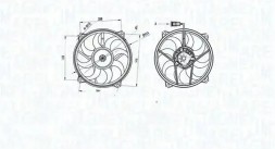 MAGNETI MARELLI 069422708010 Вентилятор радіатора 069422708010 magneti marelli