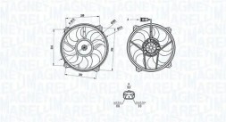 MAGNETI MARELLI 069422708010 Вентилятор радіатора 069422708010 magneti marelli