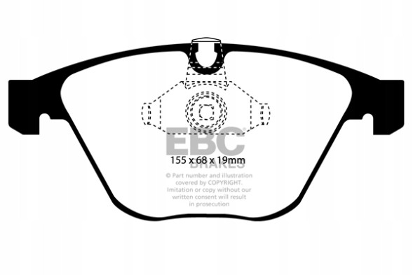EBC DP1449 Гальмівні колодки ultimax2 ebc brakes bmw 5 серії e60 520 серії 5 e60 523