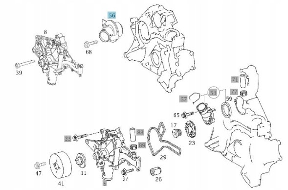 Mercedes-Benz OE Термостат Mercedes ENGINE M113 A1132030275