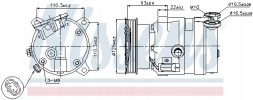 Nissens 89106 Компресор компресора кондиціонера 89106 nissens