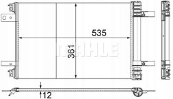 Mahle AC 886 000P Конденсатор радіатора кондиціонування повітря ds 4 ii ds 7
