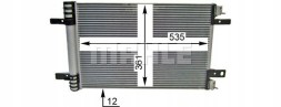 Mahle AC 886 000P Конденсатор радіатора кондиціонування повітря ds 4 ii ds 7