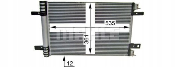 Mahle AC 886 000P Конденсатор радіатора кондиціонування повітря ds 4 ii ds 7