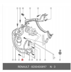 Prolights acn8200430897 Шнур кондиціонування повітря RENAULT TRAFIC II 2.5D 08.06- 8200430897