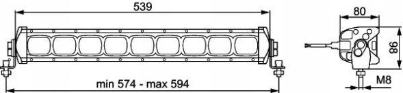 Hella 1GJ 360 002-002 Допоміжне оживлення hella 1gj 360 002-002 539мм 86мм 80мм