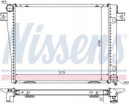 Nissens 60602A Охолоджувач, система охолодження двигуна nissens 60602а