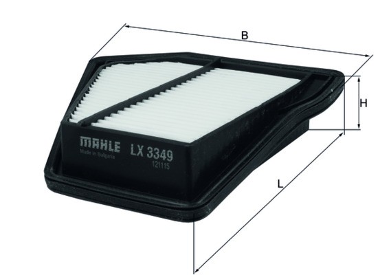 LX3349 MAHLE ORIGINAL Фільтр забору повітря