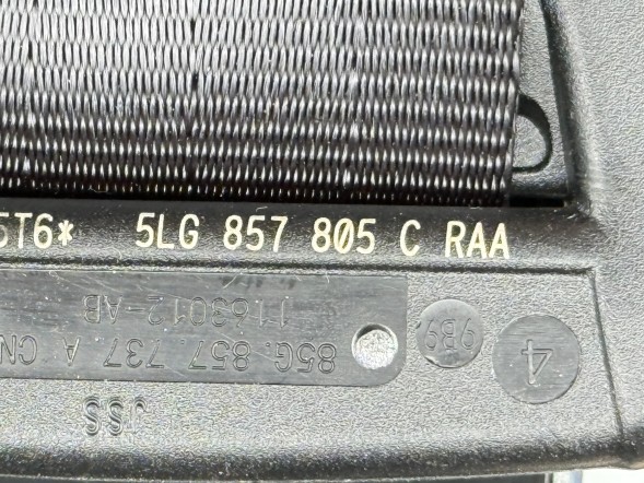 Skoda OE 5LG857805C / 5LG857806C SKODA ENYAQ IV 2020-2026 ПАСИ БЕЗПЕКИ ЗАДНІ КОМПЛЕКТ ОРИГІНАЛ