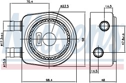 90697 NISSENS Радіатор охолодження оливи