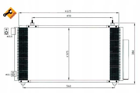 NRF NRF35576/RS2 Конденсатор, охолоджувач, кондиціонер повітря nrf 8846020600 87