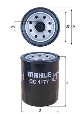 OC1177 MAHLE ORIGINAL Фільтр мастил