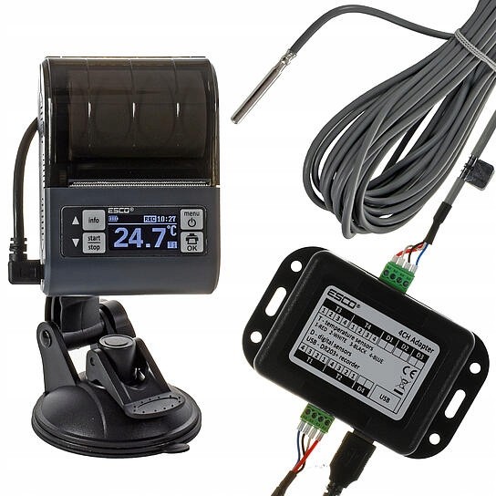 Китай CEL4234 Реєстратор температури ESCO DR203+WD з 2 датчиками + Свідоцтво