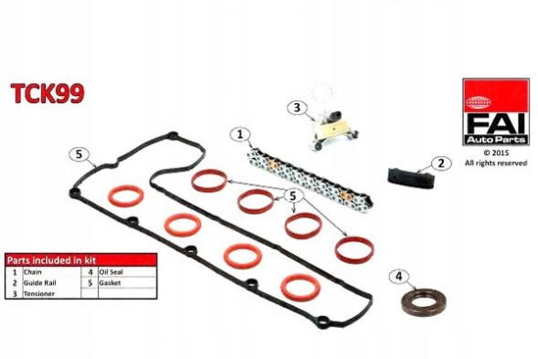 FAI AutoParts FAITCK99/RS3 КОМПЛЕКТ ЛАНЦЮГА ГРМ FAI