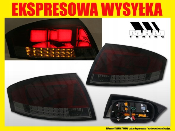 Китай LDAU49 mhm Комплект задніх ліхтарів LED Smoked Diodes Tuning RedSmoke Audi TT 8n 8n0 1998-2006 рр.