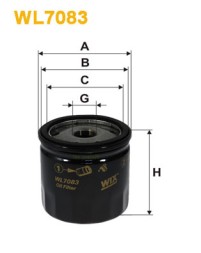 WL7083 WIX FILTERS Фільтр оливи