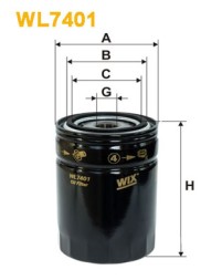 WL7401 WIX FILTERS Фільтр оливи