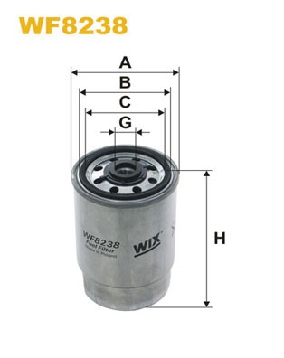 WF8238 WIX FILTERS Фільтр палива