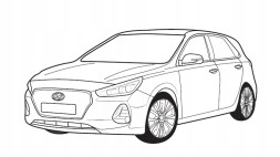 Hyundai OE 99650ADE20, 99650ADE20W Світлодіодне підсвічування простору для ніг i30n (2017-)