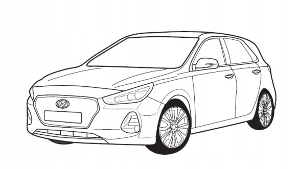 Hyundai OE 99650ADE20, 99650ADE20W Світлодіодне підсвічування простору для ніг i30n (2017-)