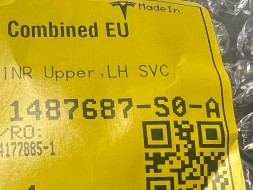 TESLA TECHNICS Tesla Y ЛИСТ СПОРУДЖЕННЯ НІШІ ЗАДНЬОГО КОЛЕСА ЛІВОРУЧ 1487687-S0-A 1487735-00-C НОВИЙ