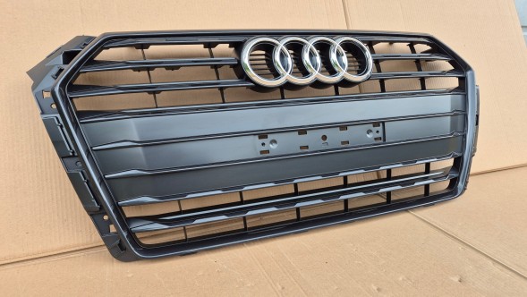 Audi OE GRILL ATRAPA CHŁODNICY AUDI A4 B9 8W0 PRZEDLIFT 2015-2019 BLACK BOGATA MAŁA TABLICA Решітка радіатора GRILL Audi A4 B9 8W0 8W 15-19 BLACK OE 8W0853651BR AB НОВА