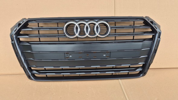 Audi OE GRILL ATRAPA CHŁODNICY AUDI A4 B9 8W0 PRZEDLIFT 2015-2019 BLACK BOGATA MAŁA TABLICA Решітка радіатора GRILL Audi A4 B9 8W0 8W 15-19 BLACK OE 8W0853651BR AB НОВА