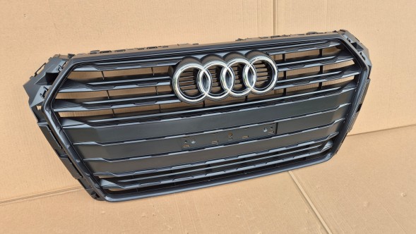 Audi OE GRILL ATRAPA CHŁODNICY AUDI A4 B9 8W0 PRZEDLIFT 2015-2019 BLACK BOGATA MAŁA TABLICA Решітка радіатора GRILL Audi A4 B9 8W0 8W 15-19 BLACK OE 8W0853651BR AB НОВА