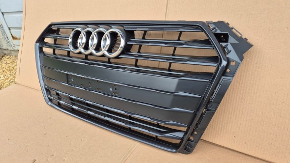 Audi OE GRILL ATRAPA CHŁODNICY AUDI A4 B9 8W0 PRZEDLIFT 2015-2019 BLACK BOGATA MAŁA TABLICA Решітка радіатора GRILL Audi A4 B9 8W0 8W 15-19 BLACK OE 8W0853651BR AB НОВА