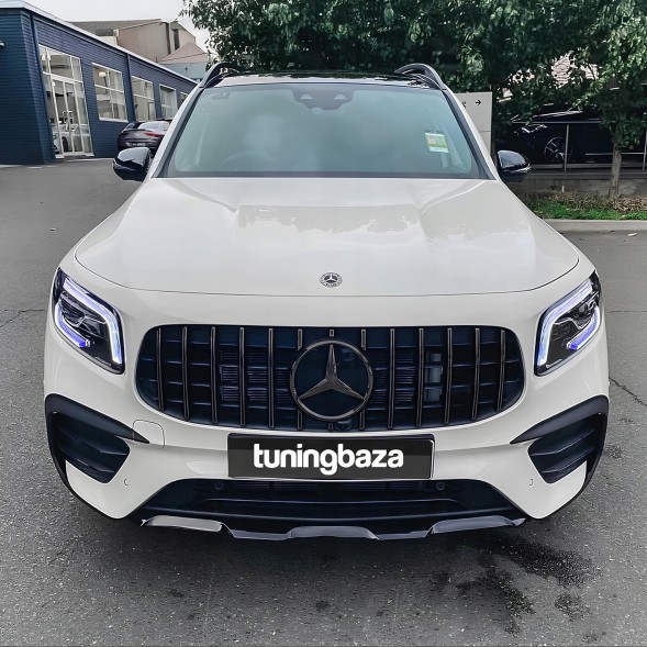 Китай GR026004 Решітка радіатора Mercedes GLB X247 W247 Panamericana AMG GT Чорний глянець 19-23
