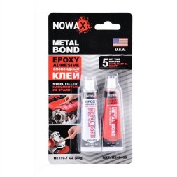 NX48409 NOWAX METAL BOND 20g Епоксидний клей сталевого кольору