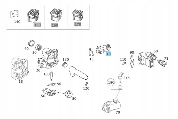 Mercedes-Benz OE Циліндр перемикання передач Mercedes-Benz Atego 1823 АК A9452643427