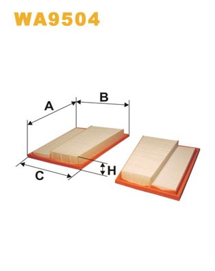 WA9504 WIX FILTERS Фільтр повітряний