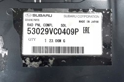 Subaru OE 53029VC0409P ЛІВА БОКОВА ПАНЕЛЬ РАДІАТОРА SUBARU WRX 2022+ OE