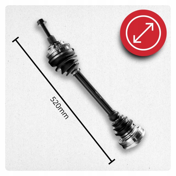 BRV B1340 Піввісь ліва права vw transporter iv t4 1.9 td manual нова