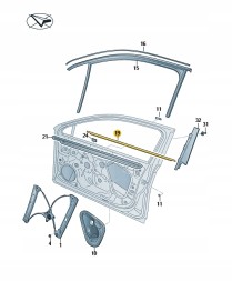 Volkswagen OE 3G0837476.E СКРЕБКОВА ПЛАНКА УЩІЛЬНЮВАЧА СКЛА VW Passat B8 3G0837476E