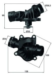 TI 234 88 MAHLE ORIGINAL Термостат