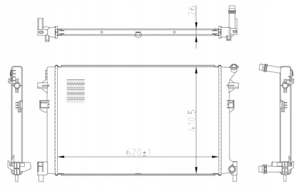 NRF 50042 Радіатор охолодження nrf 50042