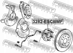 Febest 3282-ESCIIIMF Маточина колеса, підшипник febest 3282-esciiimf