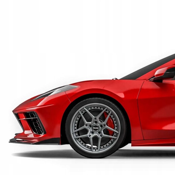 Китай 000-CORV20-CSVZR1 Спойлер-накладка на бампер VZR1, чорний глянс, CHEVROLET CORVETTE C8 2020-24