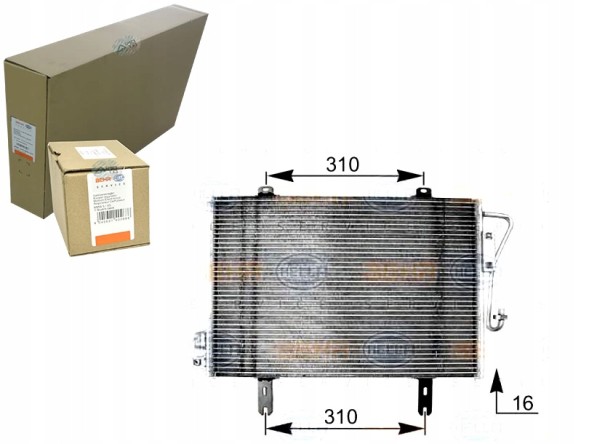 Behr Hella Service PRO/8FC 351 038-591 BRH Конденсатор охолодження кондиціонера [BEHR HELLA] + асистент зіткнення #34