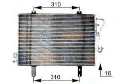 Behr Hella Service PRO/8FC 351 038-591 BRH Конденсатор охолодження кондиціонера [BEHR HELLA] + асистент зіткнення #34