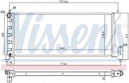 Nissens 630749 Радіатор, система охолодження двигуна nissens 630749
